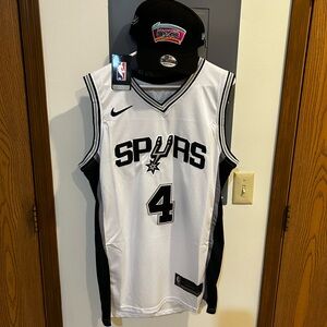 Brand New De’Aaron Fox Jersey San Antonio Spurs Adult Large Stitched HAT